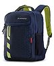 Harissons Laser Navy Green Casual Office Backpack for Men & Women.(Age- 9 to 12 Year-Height 18 Inches)