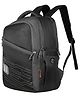 HARISSONS 18 Inches Virtual Black Grey school & college Backpack for men & woman Age-9 to 12 YearFree Size