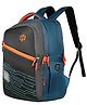 HARISSONS 18 Inches Virtual Imperial blue Orange school & college Backpack for men & woman Age-9 to 12 Year