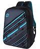 HARISSONS Height 18 Inches Linq Black Teal Lightweight School Backpack Ideal for Students. Age-6 to 9 Year