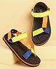 Pine Kids Velcro Closure Sandals - Orange & Blue