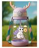 Luvlittle Deer HornPlastic Baby Silicone Straw Sipper Spill Proof Sipper - Purple - 600 ml