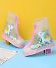 Yellow Bee Unicorn Designed Waterproof Shoe Covers - Pink & White