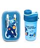 TONY STARK Kids Lunch Box and Water Bottle Set | Leak-Proof, BPA-Free, with Spoon & Fork | Perfect for School & Travel (Small Blue Space Dino)
