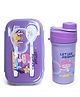TONY STARK Kids Lunch Box and Water Bottle Set | Leak-Proof, BPA-Free, with Spoon & Fork | Perfect for School & Travel (Small Purple Sea Mermaid)
