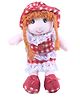 Tickles Beautiful Smiling Soft Doll Stuffed Plush Toy For Kids Girls Birthday Gift (Color: Red; Size: 32 cm)