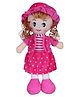 Tickles Soft Doll Blond Curly Hair Ragged Stuffed Plush for Kids Girls Birthday Gift (Size: 40 cm, Color: Pink)