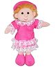 Tickles Beautiful Soft Doll with Dress Stuffed Plush Toy for Kids, Girls Birthday Gift (Size: 32 cm Color: Pink)