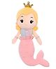 Tickles 30 cm Mermaid Soft Doll Stuffed Plush Toy for Kids Girls Birthday Gifts (Color Pink)