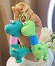 Elecart 3D Pop Up Dino Keychain for Men & Women | Cute Silicone Cartoon Keyring with Hook | Fun Gift for Boys, Girls | Bag, Scooty & Car Key Chain Charm (Pack 2 Random Design)