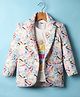 Dapper Dudes Full Sleeves Textured Colour Splash Printed Blazer With Tee - Multi Colour