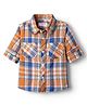 Babyhug Cotton Knit Full Sleeves Checkered Shirt- Multicolor