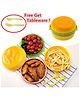 SANJARY plastic Burger Shape Lunch Box cute Food Theme Lunch box for kids color design may vary
