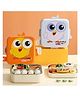 SANJARY Stainless Steel Chikie Chik 3 Compartment Lunch Box Leakproof BPA-Free Lunch Box  includes Spoon Color & Print May Vary
