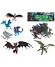 SANJARY 6pcs Realistic Dragon Figures Playset Realistic Vinyl Plastic Animals-Non-Toxic Toy for Kids Color May Vary