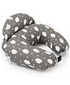 Momcozy Maternity Accessory Adjustable Nursing Pillow Grey & White