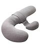 Momcozy Maternity Accessory F shape Maternity pillow with Air Layer Cover Grey