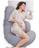 Momcozy Maternity Accessory Original F Shaped adjustable Maternity Pillow Grey