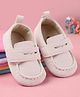 Babyoye Solid Booties with Velcro Closure - Beige