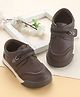 Cute Walk by Babyhug Velcro Closure Solid Coloured Shoes - Brown