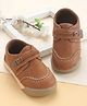 Cute Walk by Babyhug Velcro Closure Solid Coloured Shoes - Tan
