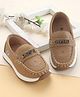 Cute Walk by Babyhug Slip On Solid Coloured Loafers - Tan