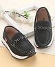 Cute Walk by Babyhug Slip On Solid Coloured Loafers - Black