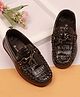 Cute Walk by Babyhug Slip On Solid Loafers - Brown