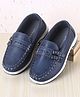 Pine Kids Slip On Formal Loafer Shoes - Navy Blue