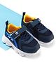 Cute Walk by Babyhug Velcro Closure Colour Block Casual Shoes With Lace Detailing - Navy Blue