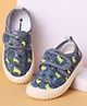 Cute Walk by Babyhug Velcro Closure Dino Printed Casual Shoes - Blue