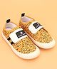 Cute Walk by Babyhug Velcro Closure Casual Shoes with Animal Print - Yellow