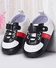 Cute Walk by Babyhug Booties with Velcro Closure & Tape Detailing - Black