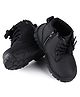 Babyoye Winter Boots With Zipper Closure & Lace Up Closure - Black
