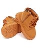 Babyoye Winter Boots With Zipper Closure & Lace Up Closure - Yellow