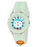 KIDSUN Lion Applique Detailed Seven Light Analogue Watch With Redium Strap - Green