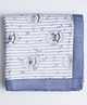 Cocoon Care Bamboo Cotton Muslin Blanket for New Born Baby - Blue
