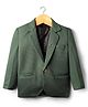 Rikidoos Full Sleeves Textured Blazer - Green