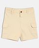 MINI KLUB Cotton Woven Solid Shorts - Beige
