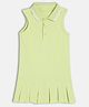 MINI KLUB Cotton Knit Sleeveless Solid Dress - Olive