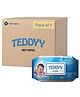 Teddyy Baby Wet Wipes With Lid Pack of 7 - 72 Pieces Each