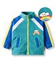 Mark & Mia Full Raglan Sleeves Winter Jacket With Rainbow Print - Mint Green