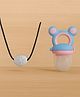 Badal Kidz Moti with Thread for Teething Babies & Oral Care ,Original Tilismi Moti for Baby Teething Pain & 1 Mickey Fruit Nibbler,  Beed Moti Pair, Newborn Baby Teether for Teething Pain - Blue