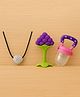 Badal Kidz Presents Combo For 3+ Months Baby To 1+ Year Old Babies Which Includes 1 Tlismi Moti , 1Teether and 1 fruit feeder - Multicolour
