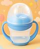 Badal Kidz  Unbreakable Baby Spout Sippy Feeding Milk Juices Liquids Silicone Bottle Feeder BPA Free - 160 ml (BLUE)