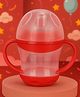 Badal Kidz  Unbreakable Baby Spout Sippy Feeding Milk Juices Liquids Silicone Bottle Feeder BPA Free - 160 ml (Red)