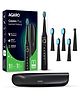 AGARO Cosmic Plus Sonic Electric Toothbrush for Adults, 5 Modes, 5 Brush Heads, Interdental Head, Carry Case, Rechargeable Black