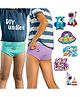 THE COVER UP PROJECT Modal Knit Pack Of 2 Solid Itch Free Briefs With Space Theme Iron Prints - Light Blue & Lilac