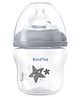 Bonfino TruLatch Ultra-Wide Neck Baby Feeding Bottle 150 ml - Grey| 0+ Months| Anti-Colic Valve| Soft Skin-Like Silicone Teat| BPA Free| Easy to Clean & Hygienic Wide Neck Design