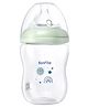 Bonfino TruLatch Ultra-Wide Neck Baby Feeding Bottle 250 ml - Grey| 0+ Months| Anti-Colic Valve| Soft Skin-Like Silicone Teat| BPA Free| Easy to Clean & Hygienic Wide Neck Design